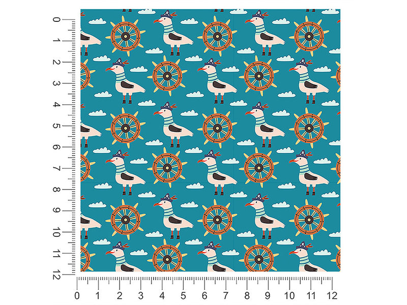 greedy gulls pirate 1ft x 1ft Craft Sheets