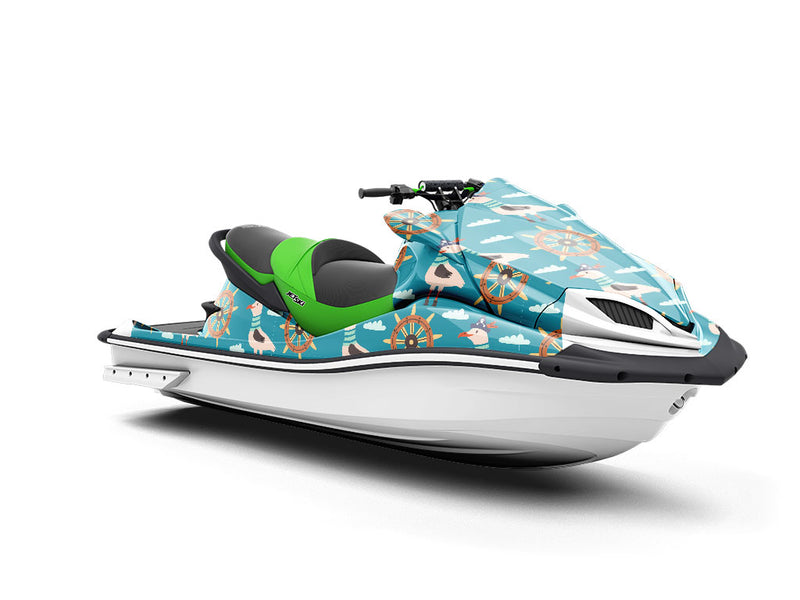 Greedy Gulls Pirate Jet Ski Vinyl Customized Wrap