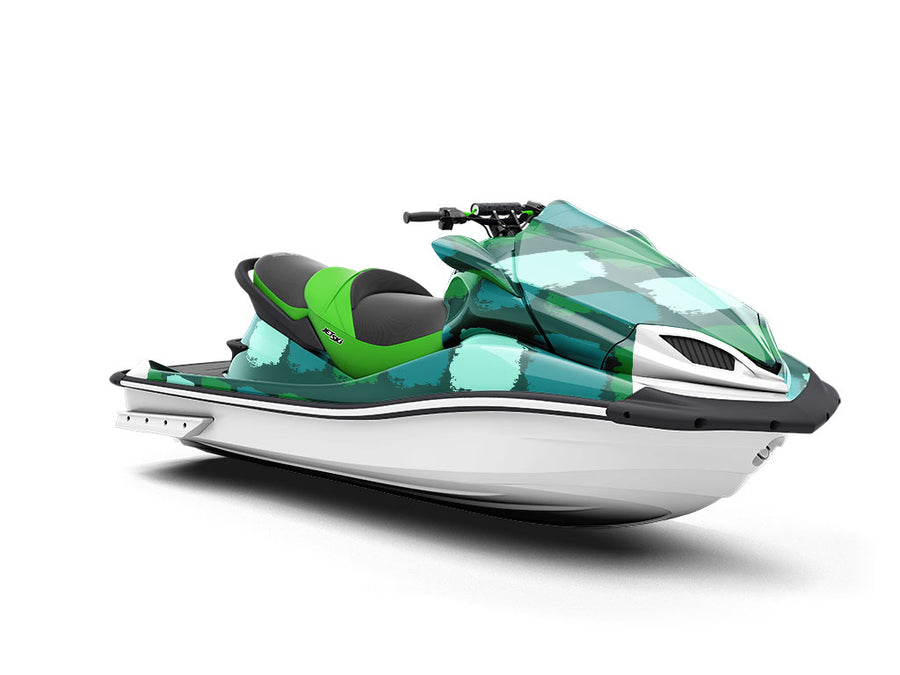Green  Brick Jet Ski Vinyl Customized Wrap