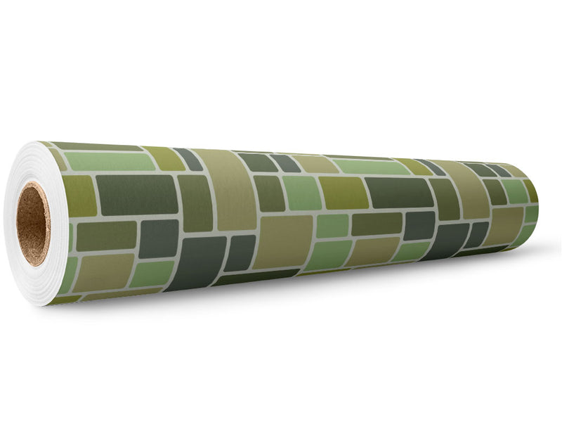Green  Brick Wrap Film Wholesale Roll~Rwraps Series 914 Digitally Printed Vinyl Roll~5