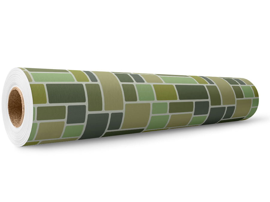 Green  Brick Wrap Film Wholesale Roll~Rwraps Series 914 Digitally Printed Vinyl Roll~5