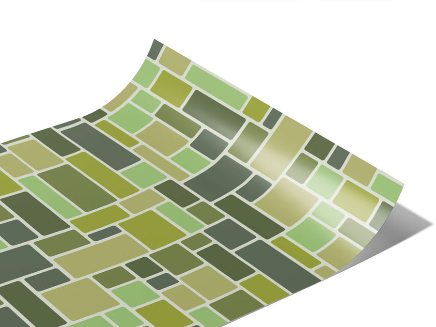 Green  Brick Vinyl Wraps~Rwraps Series 914 Digitally Printed Vinyl Wrap~1