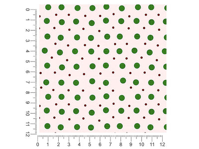 green baubles polka dot 1ft x 1ft Craft Sheets