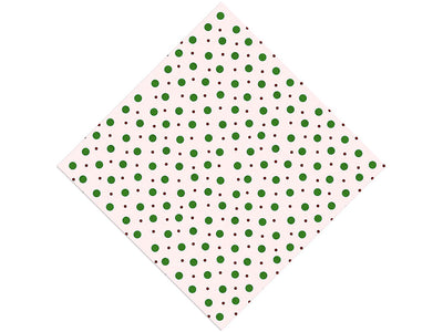 Green Baubles Polka Dot Vinyl Wrap Pattern