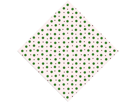 Green Baubles Polka Dot Vinyl Wrap Pattern