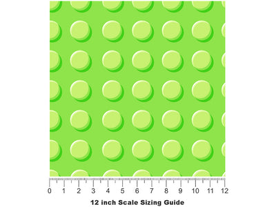 Green Brick Toy Room Vinyl Film Pattern Size 12 inch Scale~Rwraps Green Brick Toy Room Sizing Chart~2