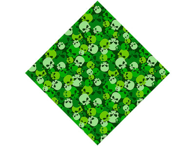 Green Calvaria Halloween Vinyl Wrap Pattern