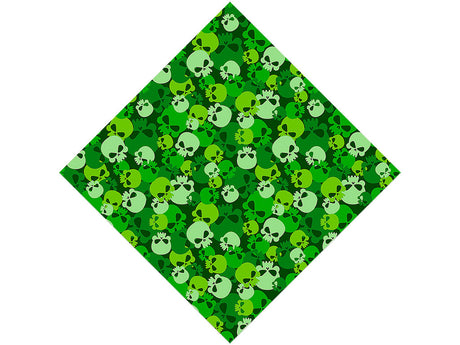 Green Calvaria Halloween Vinyl Wrap Pattern