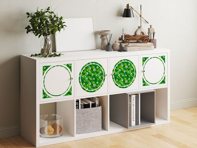 green calvaria skull and bones DIY Furniture Stickers