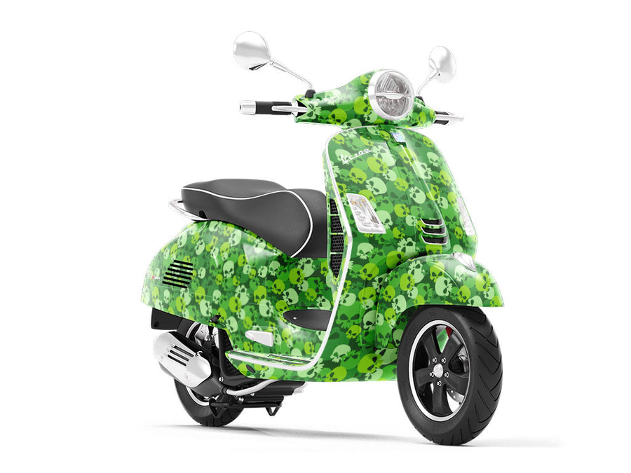 Green Calvaria Halloween Vespa Scooter Wrap Film