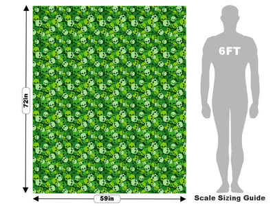 Green Calvaria Halloween Vehicle Wrap Scale~Rwraps Series 914 Green Calvaria Halloween Measurements~1