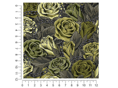 green chain floral 1ft x 1ft Craft Sheets
