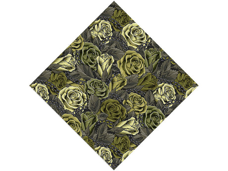 Green Chain Floral Vinyl Wrap Pattern