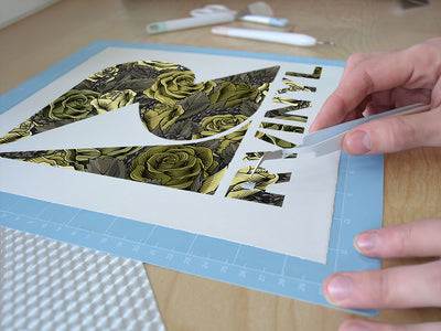 green chain floral Easy Weed Craft Vinyl