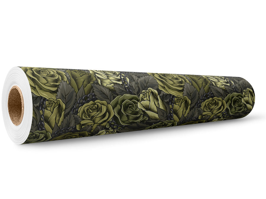 Green Chain Floral Wrap Film Wholesale Roll~Rwraps Series 914 Digitally Printed Vinyl Roll~5