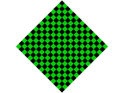 Green Checkered Vinyl Wrap Pattern