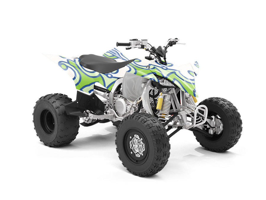 Green Compass Tile ATV Wrapping Vinyl