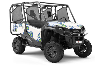 Green Compass Tile Utility Vehicle Vinyl Wrap