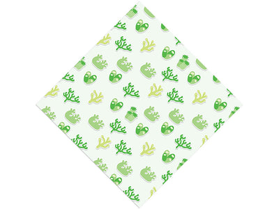Green Corals Water Vinyl Wrap Pattern