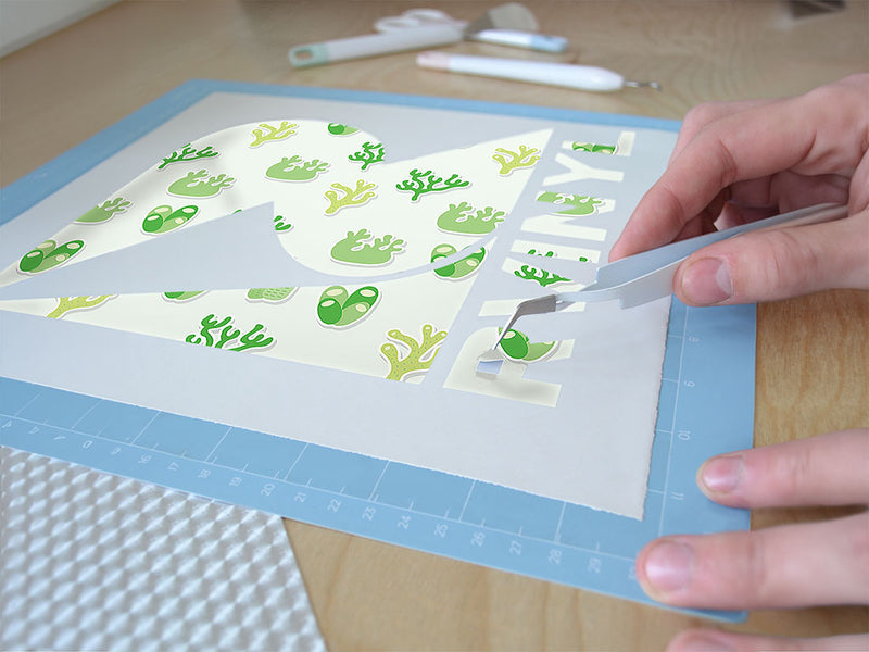 green corals water Easy Weed Craft Vinyl