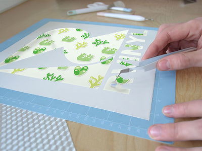 green corals water Easy Weed Craft Vinyl
