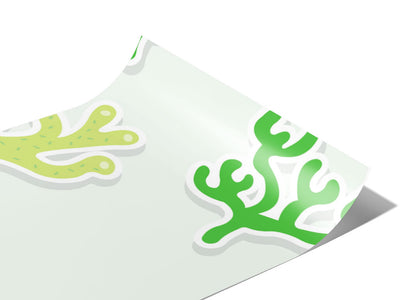 Green Corals Water Vinyl Wraps~Rwraps Series 914 Digitally Printed Vinyl Wrap~0