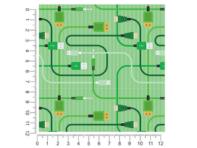 Green Cords Technology Vehicle Wrap Scale~Rwraps Series 914 Green Cords Technology Measurements~2
