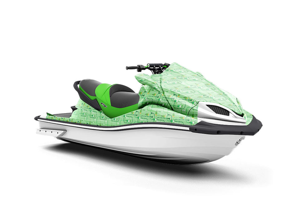 Green Cords Technology Jet Ski Vinyl Customized Wrap