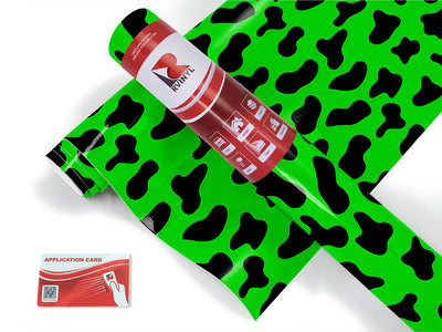 green cow animal print Craft Vinyl Roll