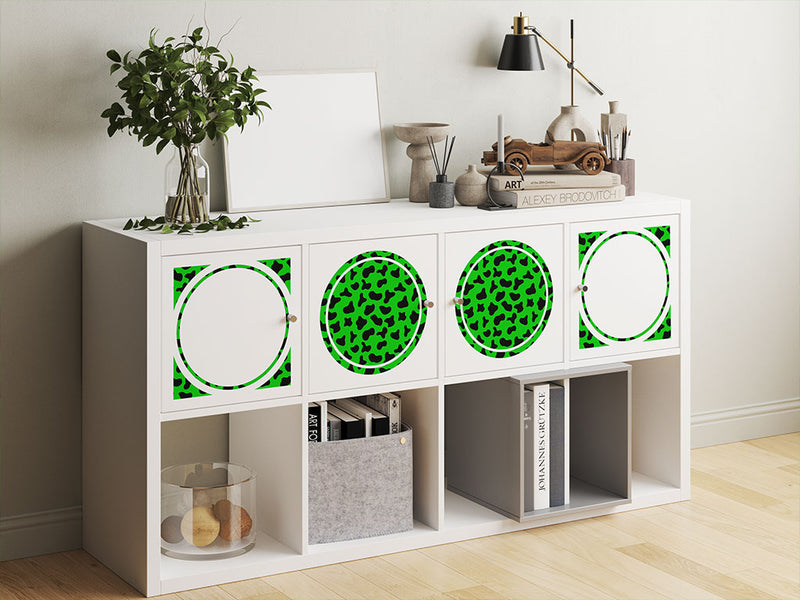 green cow animal print DIY Furniture Stickers