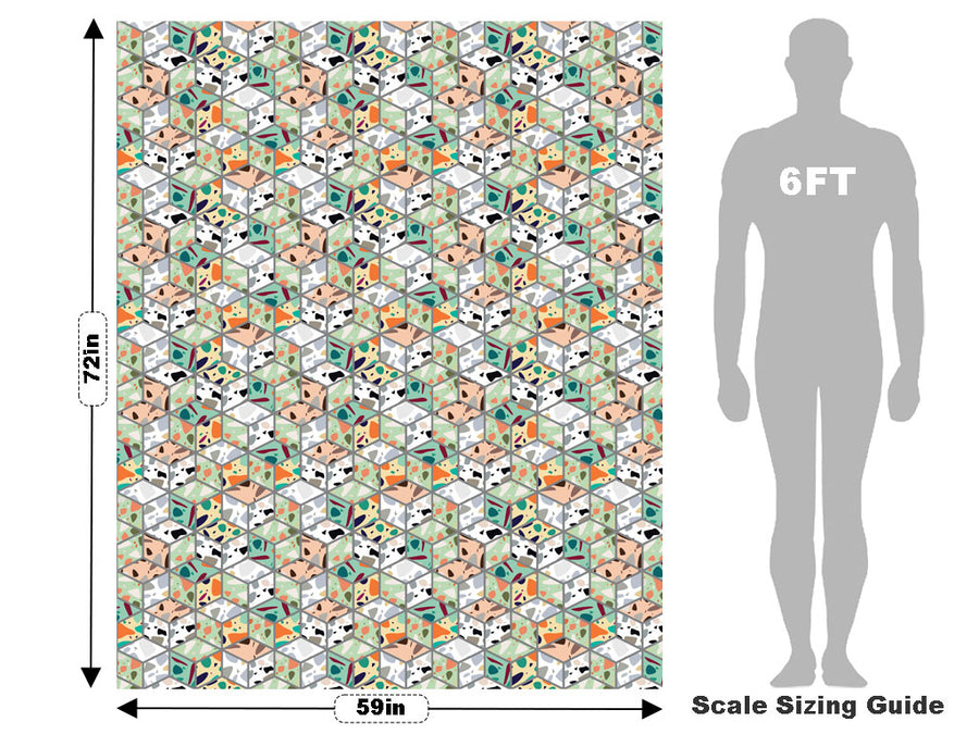 Green Cube Tile Vehicle Wrap Scale~Rwraps Series 914 Green Cube Tile Measurements~2
