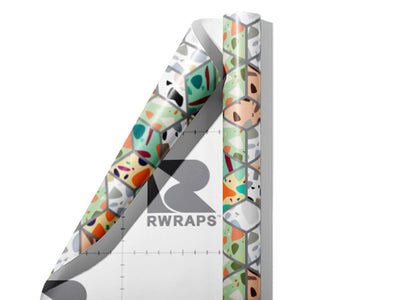 Green Cube Tile Wrap Film Sheets~Rwraps Series 914 Green Cube Tile Scrolled Sheet~4