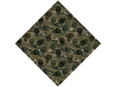 Green Decomposition Halloween Vinyl Wrap Pattern
