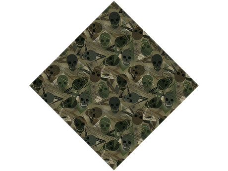 Green Decomposition Halloween Vinyl Wrap Pattern