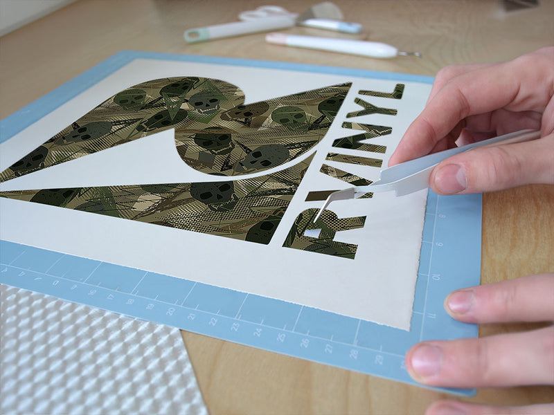 green decomposition skull and bones Easy Weed Craft Vinyl