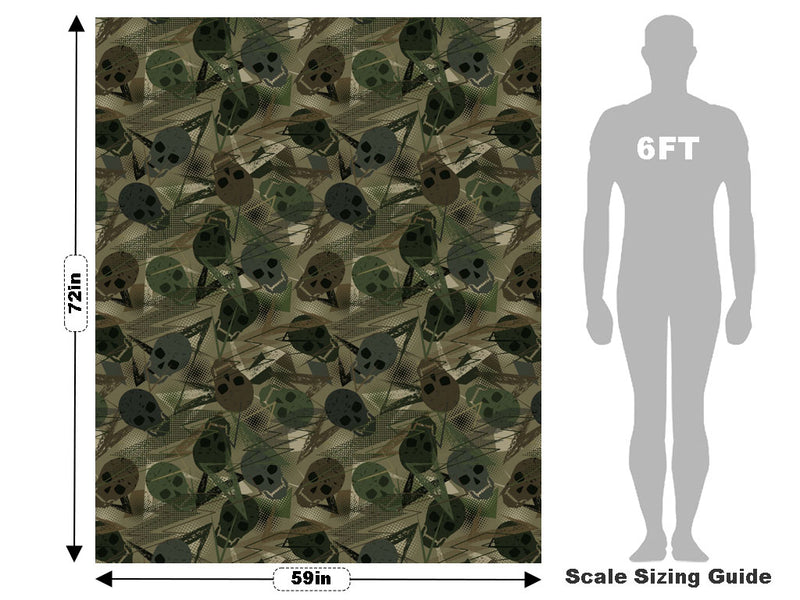 Green Decomposition Halloween Vehicle Wrap Scale~Rwraps Series 914 Green Decomposition Halloween Measurements~1