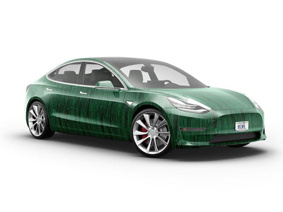 Green Distortion Technology Vehicle Vinyl Wrap
