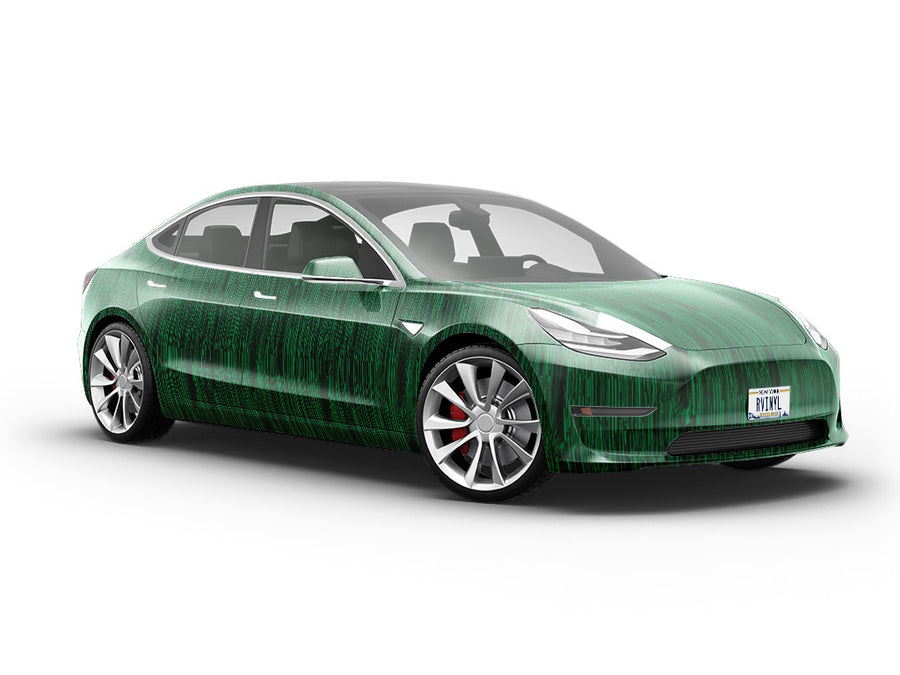 Green Distortion Technology Vehicle Vinyl Wrap