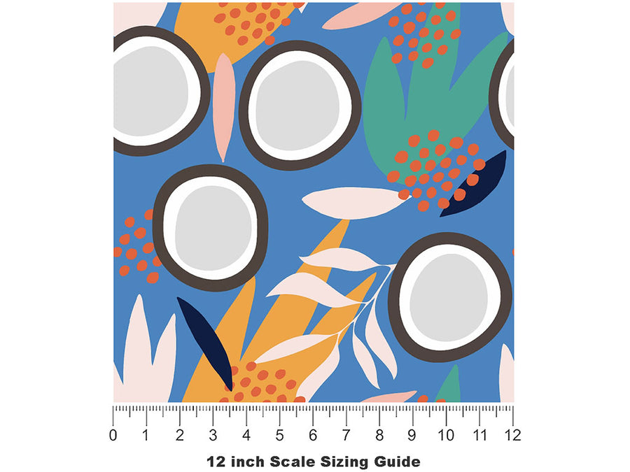 Green Dwarf Fruit Vinyl Film Pattern Size 12 inch Scale~Rwraps Green Dwarf Fruit Sizing Chart~2