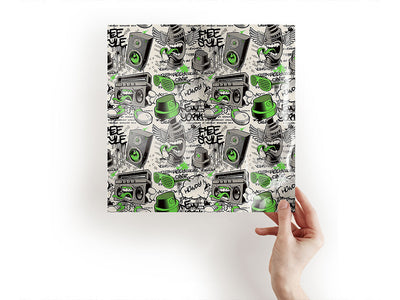 green free style graffiti Craft Sheets