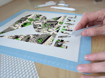green free style graffiti Easy Weed Craft Vinyl