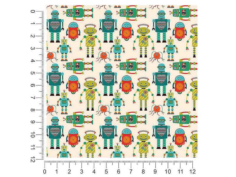 green gearheads science fiction 1ft x 1ft Craft Sheets