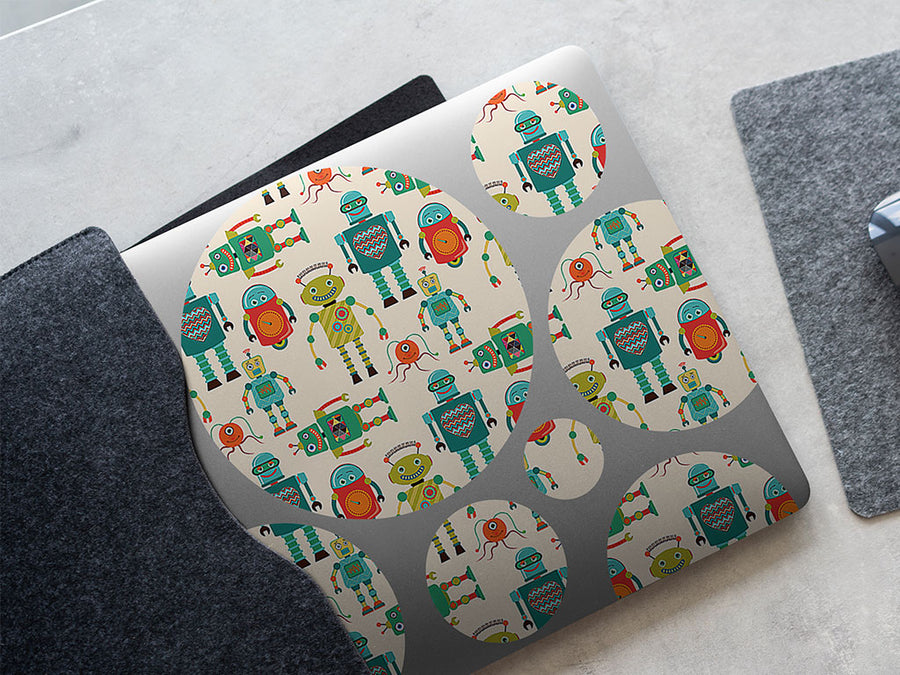 green gearheads science fiction DIY Laptop Stickers