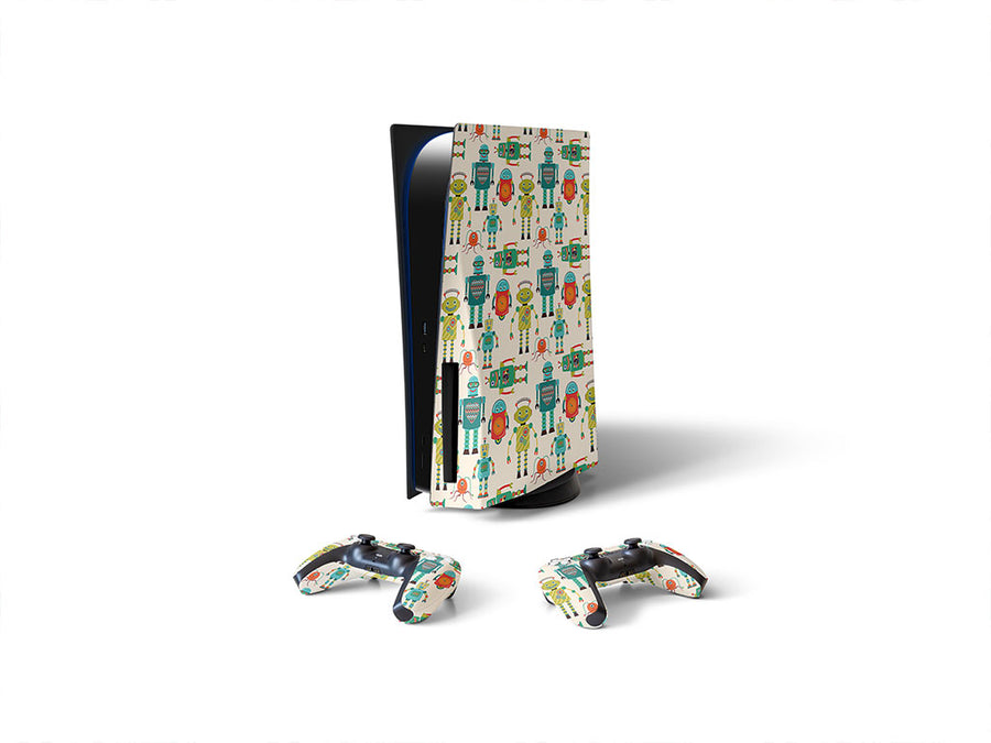 green gearheads science fiction Sony PS5 DIY Skin
