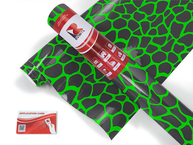 green giraffe animal print Craft Vinyl Roll