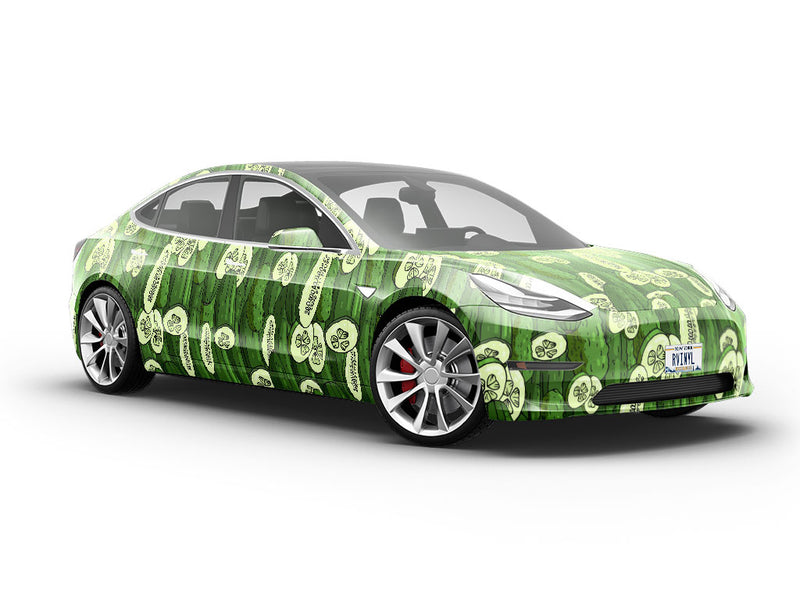 Green Improved Vegetable Vehicle Vinyl Wrap