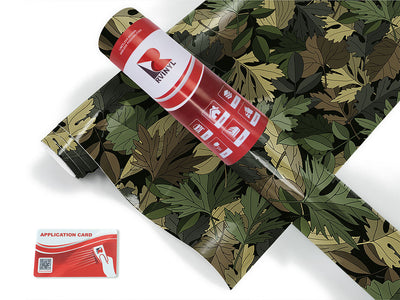 green leaf floral Craft Vinyl Roll