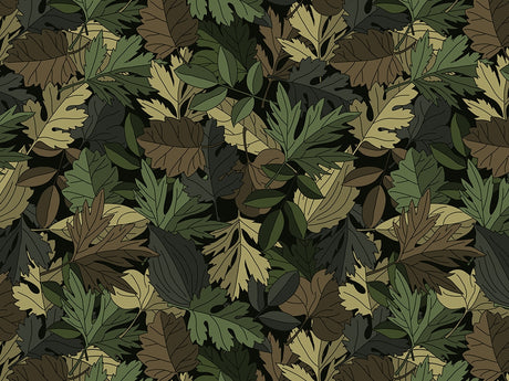 Green Leaf Floral Vinyl Wrap Pattern~Rwraps Series 914 Digitally Printed Vinyl Wrap~0