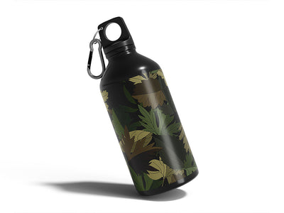 green leaf floral Water Bottle DIY Stickers