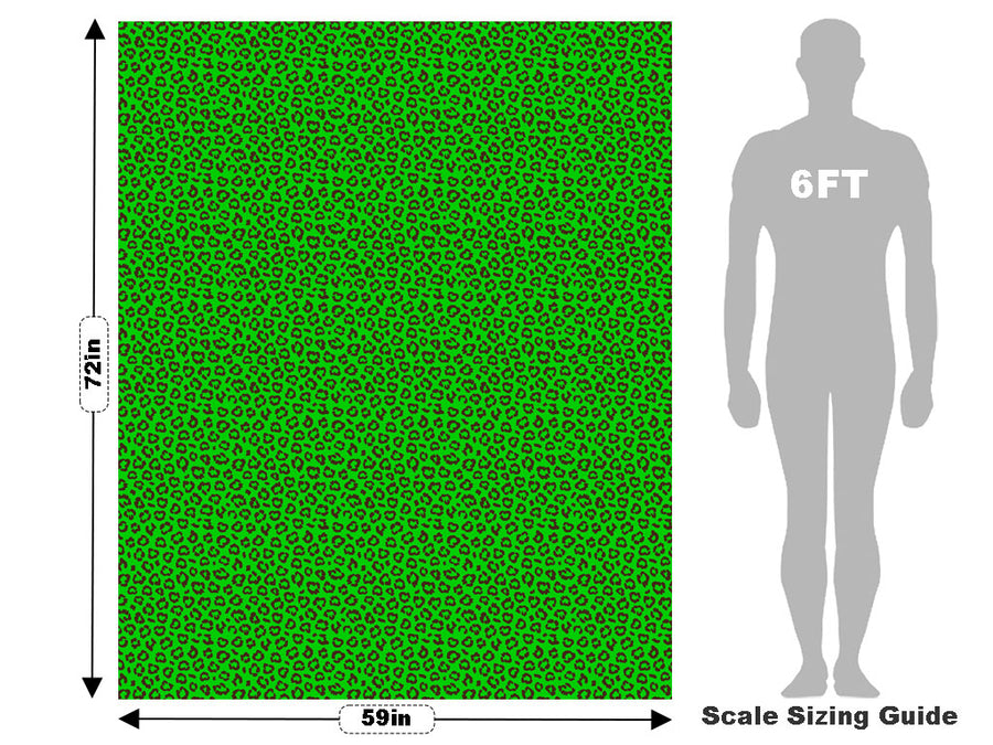 Green Leopard Vehicle Wrap Scale~Rwraps Series 914 Green Leopard Measurements~2